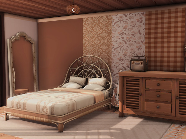 Sims 4 — Fearless & Trim - Sims 4 Wallpaper CC Pack by Meerigold — A cozy wallpaper set inspired by Folklore by