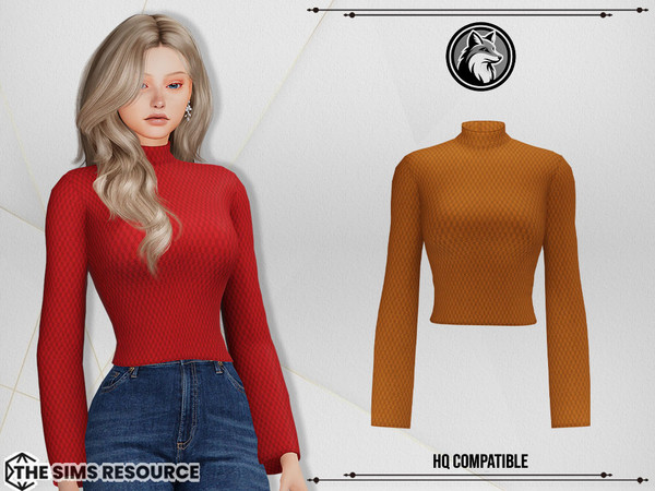 Sims 4 — Donna Top by ForLima — 6 Colors