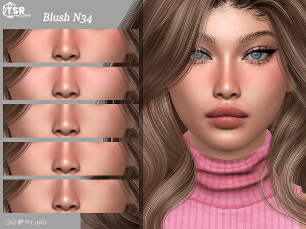 Sims 4 — Blush N34 by Layla — Previews were made using HQ Mod