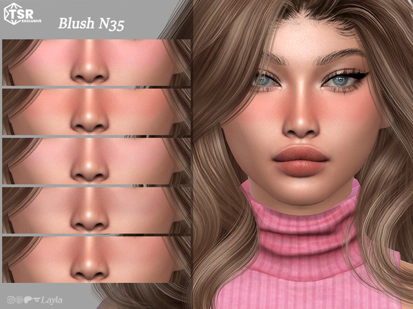 Sims 4 — Blush N35 by Layla — Previews were made using HQ Mod