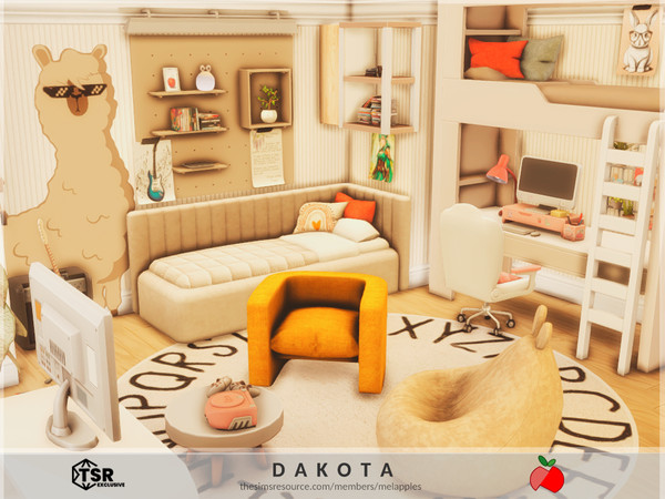 Sims 4 — Dakota - kidsroom by melapples — a sweet kids room for 2 siblings. enjoy! 6x6