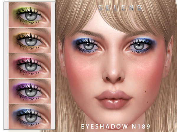 Sims 4 — Eyeshadow N189 by Seleng — The eyeshadow has 19 colours and HQ compatible. Allowed for teen, young adult, adult