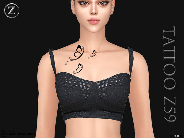 Sims 4 — TATTOO Z59 by ZENX — Base Game