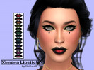 Sims 4 — Ximena Lipstick by hathwall — A dark, elegant ombre goth lip