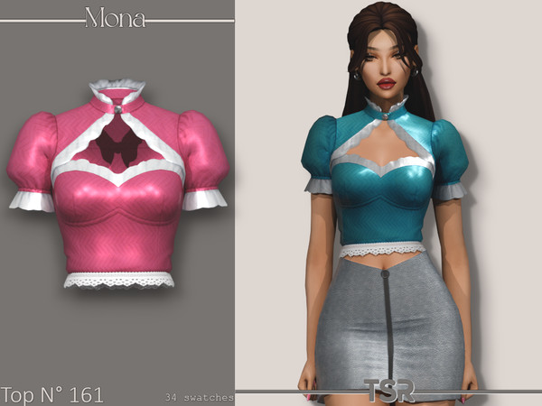Sims 4 — Top_161 by Mona — -New mesh-