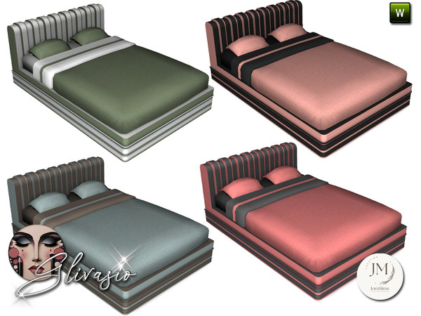 Sims 4 — Glivasio bedroom bed by jomsims — Here is the final part of the "Glivasio" set, dedicated to the