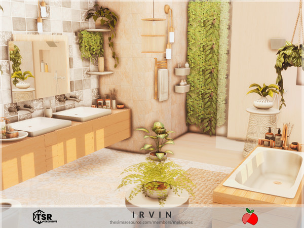 Sims 4 — Irvin - bathroom by melapples — a small and cozy bathroom. enjoy! 6x4