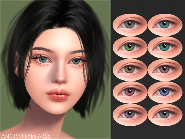 Sims 4 — EYES A265 by ANGISSI — PREVIEWS MADE USING HQ MOD Facepaint category