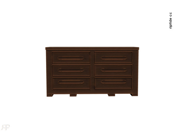 Sims 4 — Riptide CC Coastal Retreat Essentials Wide Wooden Console by Riptidecc — A serene, tropical-inspired collection