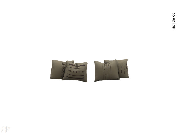 Sims 4 — Riptide CC Desert Clay Living Three-Seater Cushions by Riptidecc — A warm and grounded furniture collection