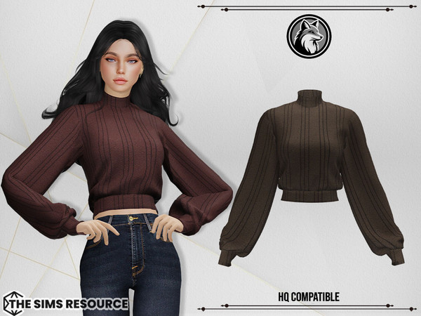 Sims 4 — Sarah Sweater by ForLima — 6 Colors