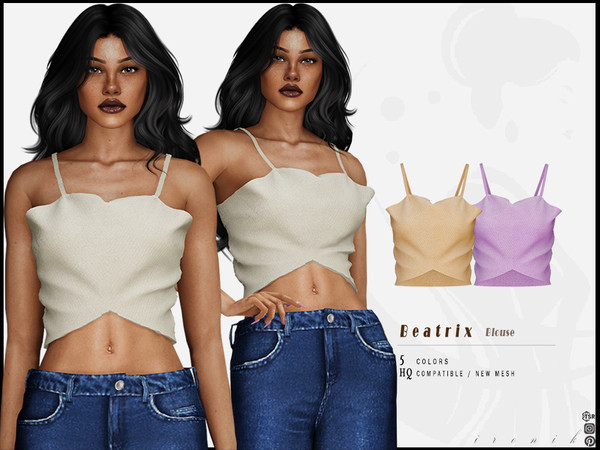 Sims 4 — Beatrix Blouse by _ironik_ — -8 Colors