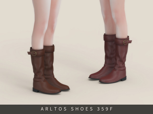 Sims 4 — Retro boots Female by Arltos — 7 colors.