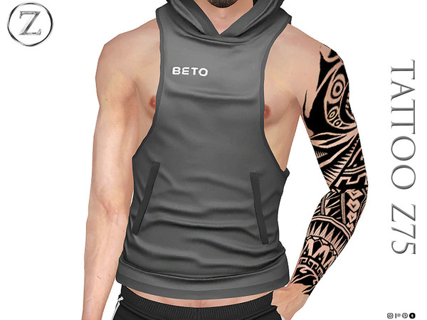 Sims 4 — TATTOO Z75 by ZENX — Base Game