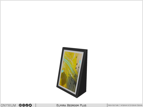 Sims 4 — Elmira Painting Frame by Onyxium — Onyxium@TSR Design Workshop Bedroom Collection - Belong To The 2025 Year