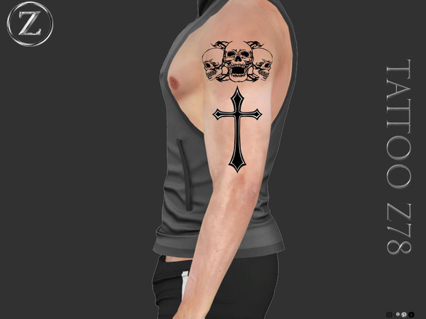 Sims 4 — TATTOO Z78 by ZENX — Base Game