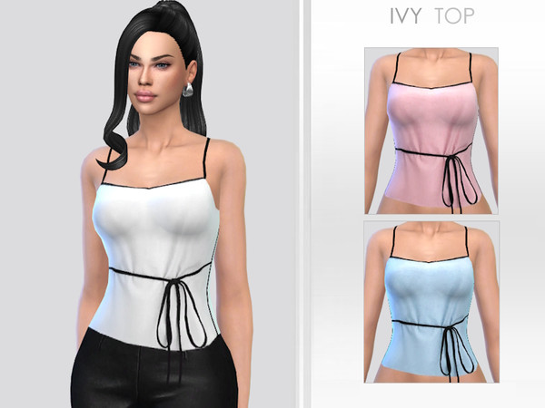Sims 4 — Ivy Top by Puresim — Female top in 5 swatches