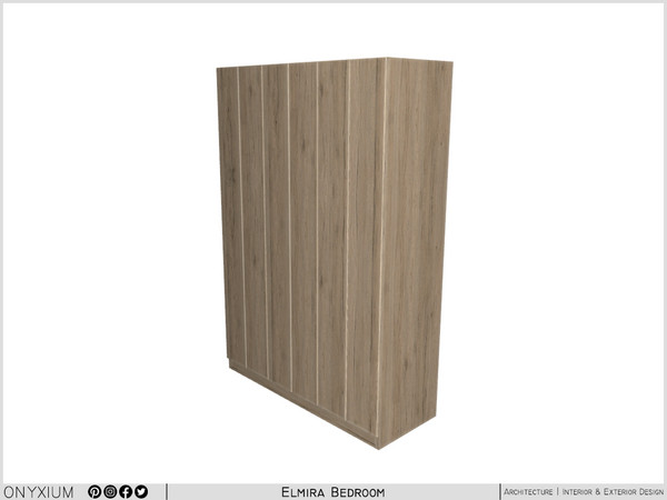 Sims 4 — Elmira Wardrobe With Closed Doors by Onyxium — Onyxium@TSR Design Workshop Bedroom Collection - Belong To The