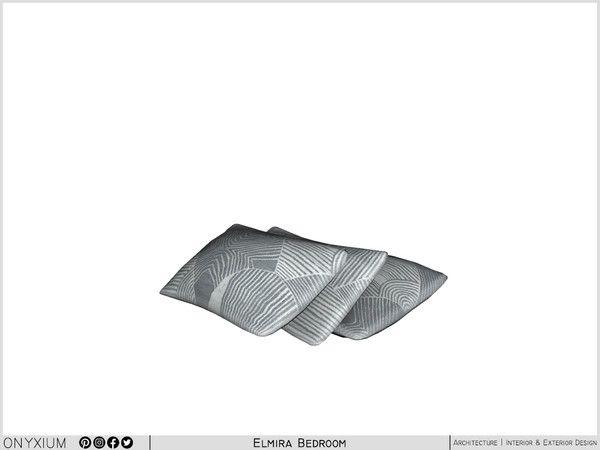 Sims 4 — Elmira Bed Pillows by Onyxium — Onyxium@TSR Design Workshop Bedroom Collection - Belong To The 2025 Year
