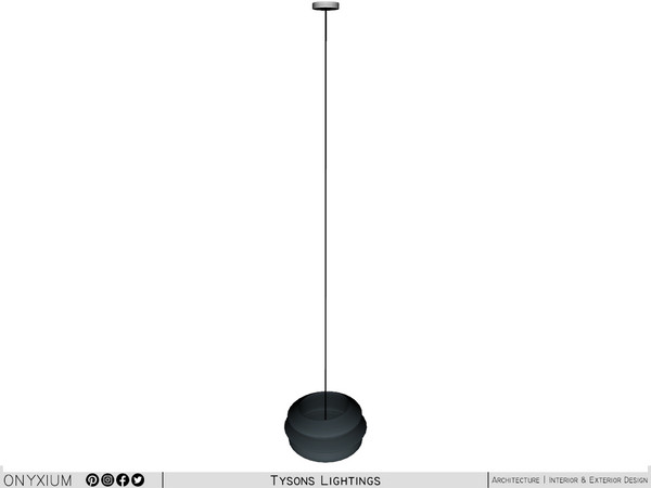 Sims 4 — Elmira Curvy Shaped Ceiling Lamp Tall by Onyxium — Onyxium@TSR Design Workshop Lighting Collection - Belong To