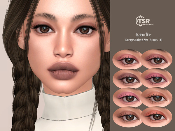 Sims 4 — IMF Kate Eyeshadow N.389 by IzzieMcFire — Kate Eyeshadow N.389 contains 8 colors in hq texture.