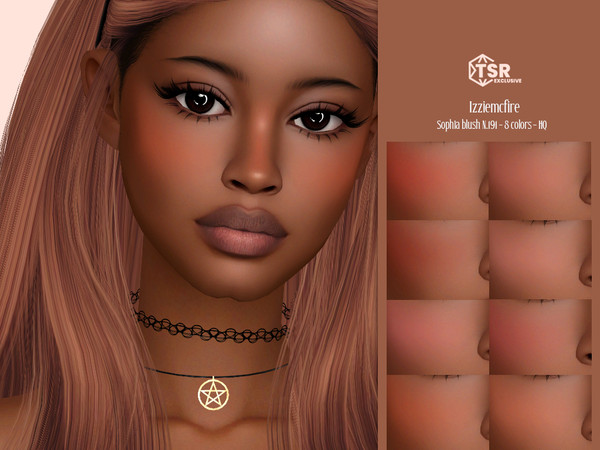 Sims 4 — IMF Sophia Blush N.191 by IzzieMcFire — Sophia Blush N.191 contains 8 colors in hq texture.