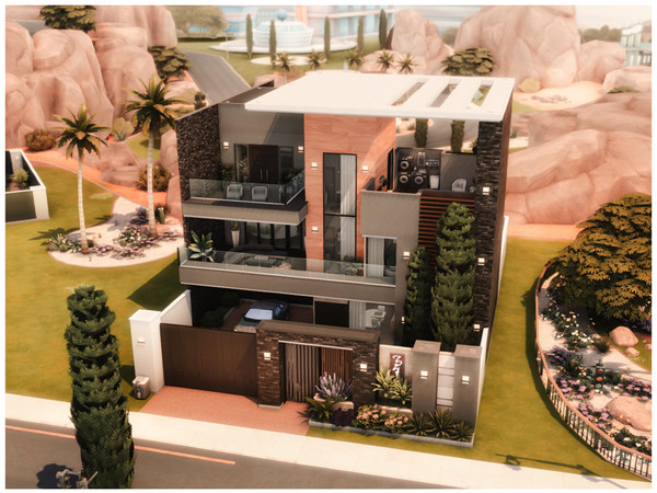 Sims 4 — MM. Modern House 90 by Merin_Martini — My Sims 4 lots some are inspired from random pictures that I found on the