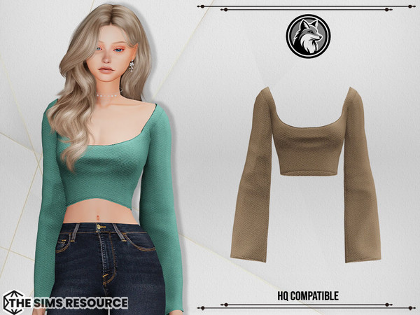 Sims 4 — Aria Top by ForLima — 6 Colors