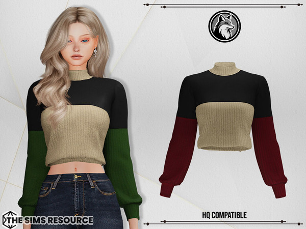 Sims 4 — Nathalie Sweater by ForLima — 6 Colors