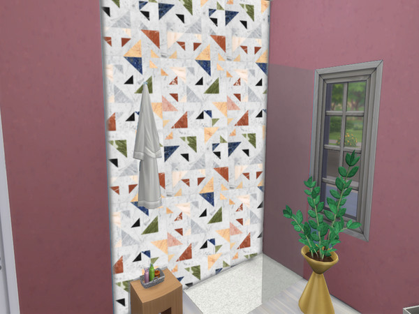 Sims 4 — Florance by lavilikesims — A terrazzo style tile perfect for kitchens and bathrooms. Base Game Friendly.