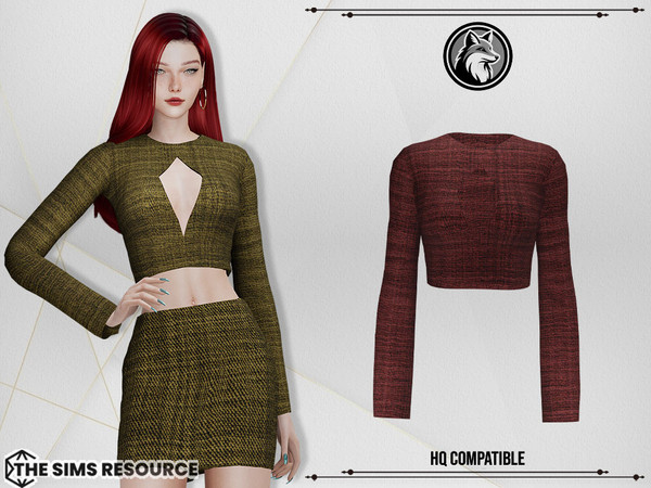 Sims 4 — Fiona Set Top by ForLima — 4 Colors