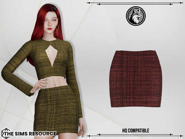 Sims 4 — Fiona Set Skirt by ForLima — 4 Colors