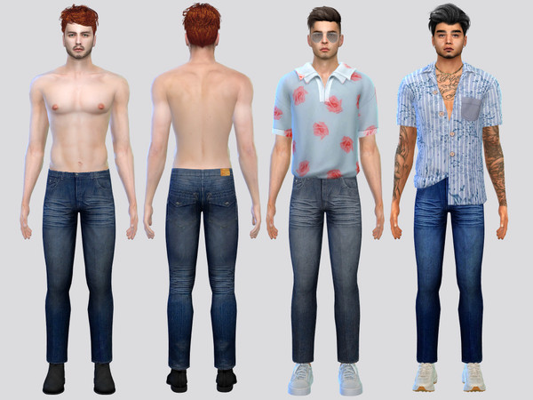 Sims 4 — Eksis Denim Jeans by McLayneSims — TSR EXCLUSIVE