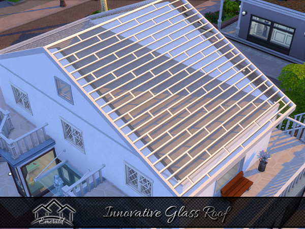 Sims 4 — Innovative Glass Roof 3 by Emerald — Innovative Glass Roofs are modern,luxurious and classy.