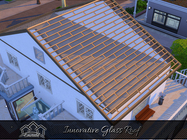 Sims 4 — Innovative Glass Roof 5 by Emerald — Innovative Glass Roofs are modern,luxurious and classy.