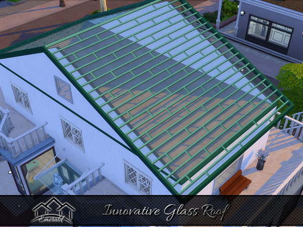 Sims 4 — Innovative Glass Roof 7 by Emerald — Innovative Glass Roofs are modern,luxurious and classy.
