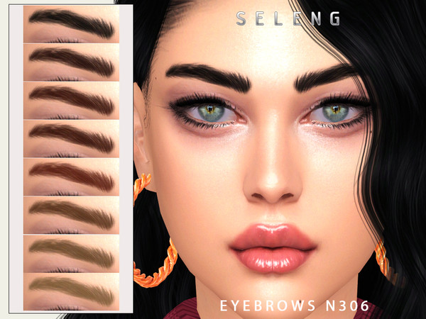 Sims 4 — Eyebrows N306 by Seleng — The eyebrows has 21 colours and HQ compatible. Allowed for teen, young adult, adult