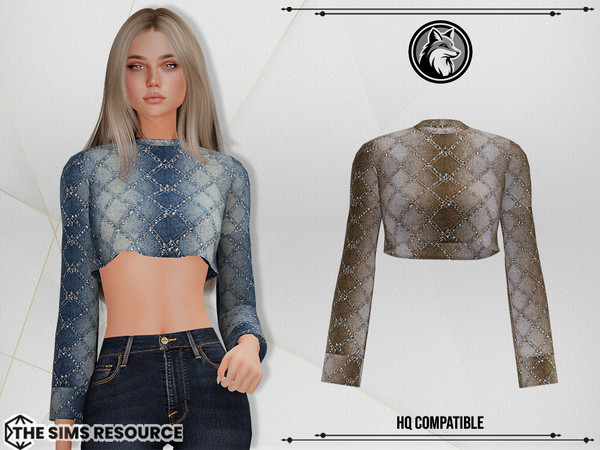 Sims 4 — Serina Top by ForLima — 4 Colors