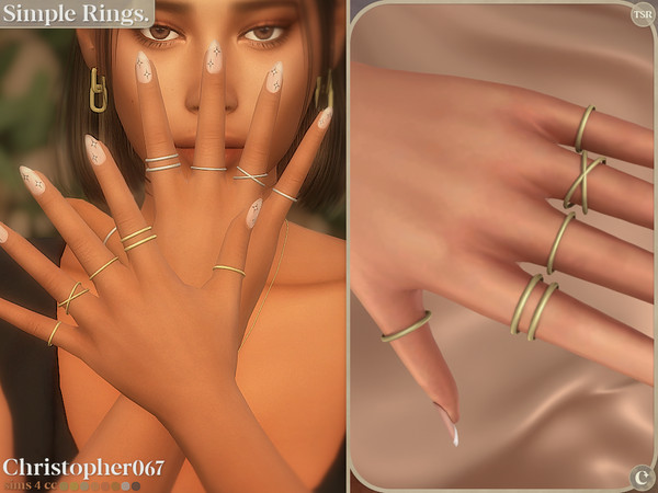Sims 4 — Christopher067_Simple_Rings_Right_Middle.package by christopher0672 — This is a simple but chic set of rings