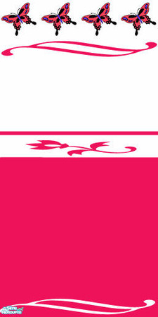 Sims 2 — Fushia Kitchen - Butterflies by dopeheaded69 — 