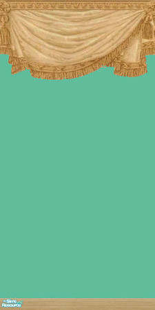 Sims 2 — NK Swags - Greens - Sea Green by MoMama — A nice tan swag on a bright sea green.