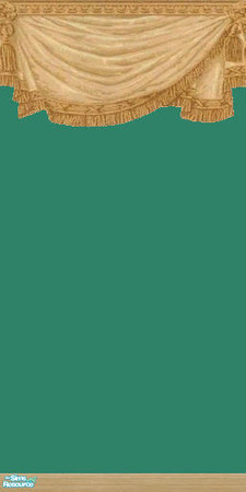 Sims 2 — NK Swags - Greens - Green by MoMama — A nice tan swag on Green.