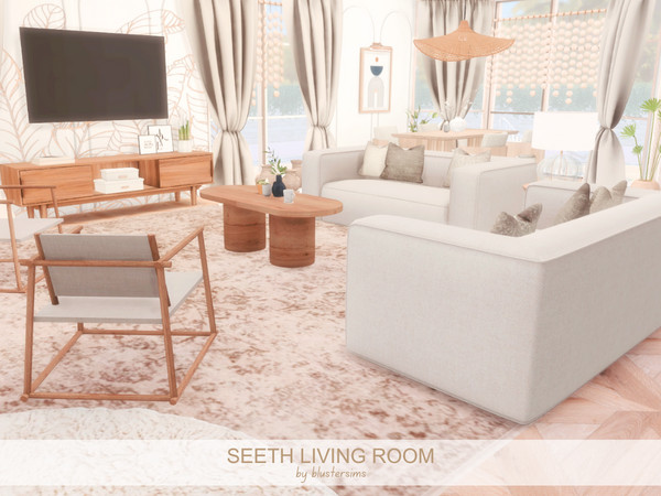 Sims 4 — Seeth Living Room by BlusterSims — Size: 7x11