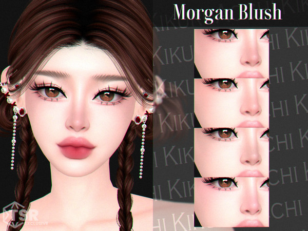 Sims 4 — Morgan Blush by Kikuruacchi — - It is suitable for Female and Male. ( Teen to Elder ) - 4 swatches - HQ