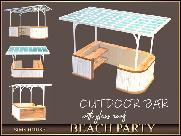 Sims 4 — Sims House OUTDOOR BAR | BEACH PARTY by Sims_House — BEACH PARTY