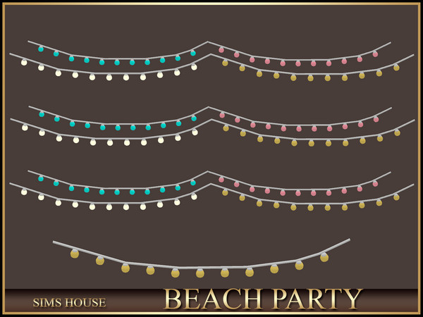 Sims 4 — Sims House OUTDOOR FAIRY TALES | BEACH PARTY by Sims_House — BEACH PARTY