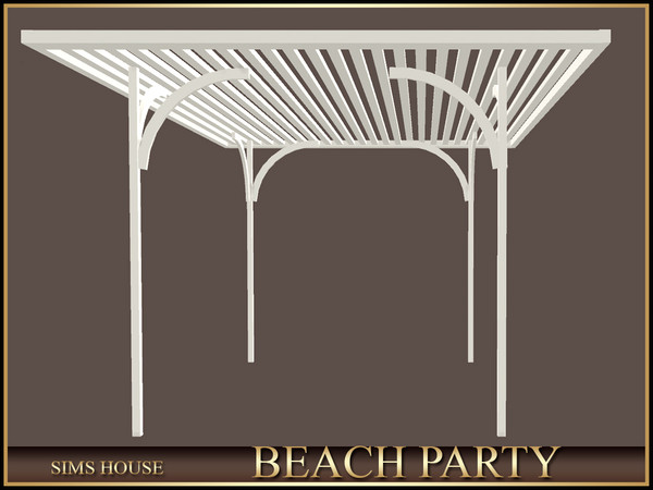 Sims 4 — Sims House PERGOLA | BEACH PARTY by Sims_House — BEACH PARTY