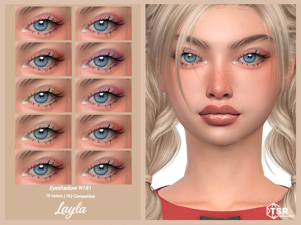 Sims 4 — Eyeshadow N181 by Layla — Previews were made using HQ Mod