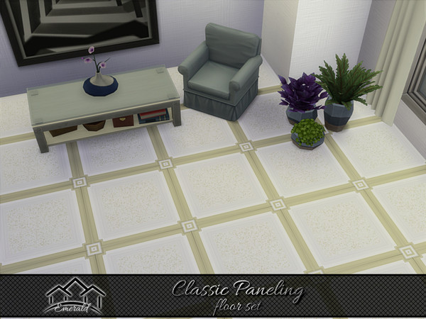 Sims 4 — Classic Paneling floor4 by Emerald — Today paneling always been an essential decorative element in interior