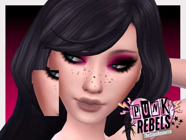 Sims 4 — Punk Rebels Emo Contour by Sagittariah — base game compatible, 5 swatches, properly tagged, enabled for all